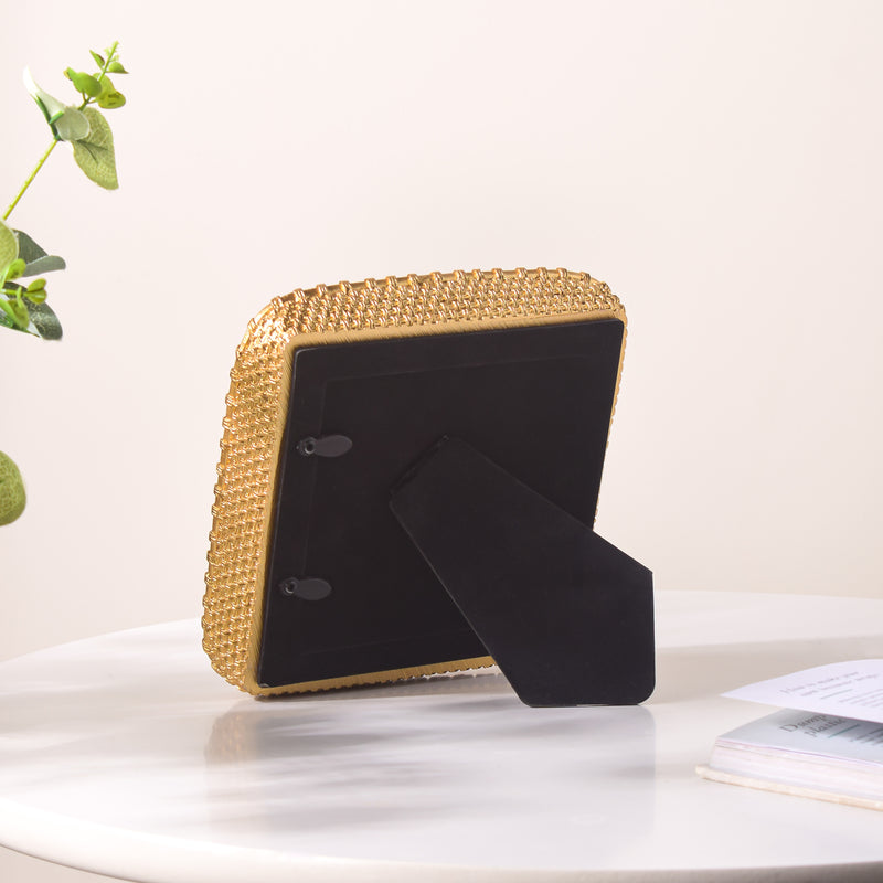 Golden Glam Square Photo Frame - Picture frames and photo frames online | Living room decoration items