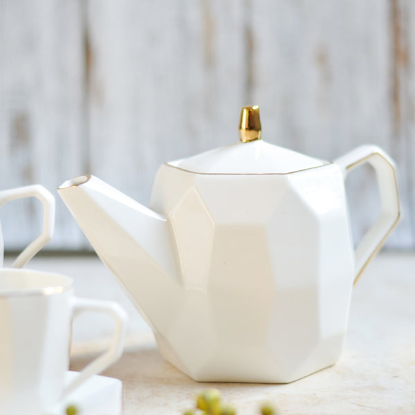 Modern Tea Set White