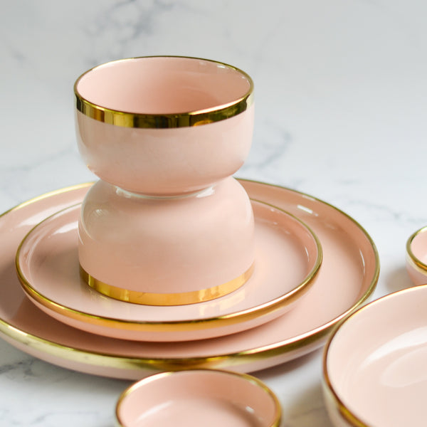 VERA Pink Bowl - Bowl,ceramic bowl, snack bowls, curry bowl, popcorn bowls | Bowls for dining table & home decor