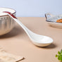 Ceramic Serving Spoon White And Brown