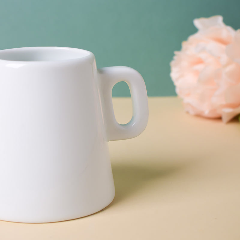 Riona Ceramic Mini Milk Pot White - Coffee creamer, milk pot | Milk pot for Dining table & Home decor