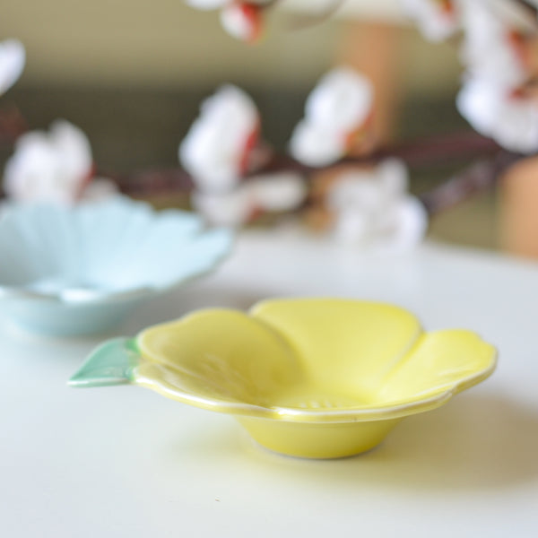 Mini Flower Shape Plate - Bowl, ceramic bowl, dip bowls, chutney bowl, dip bowls ceramic | Bowls for dining table & home decor 