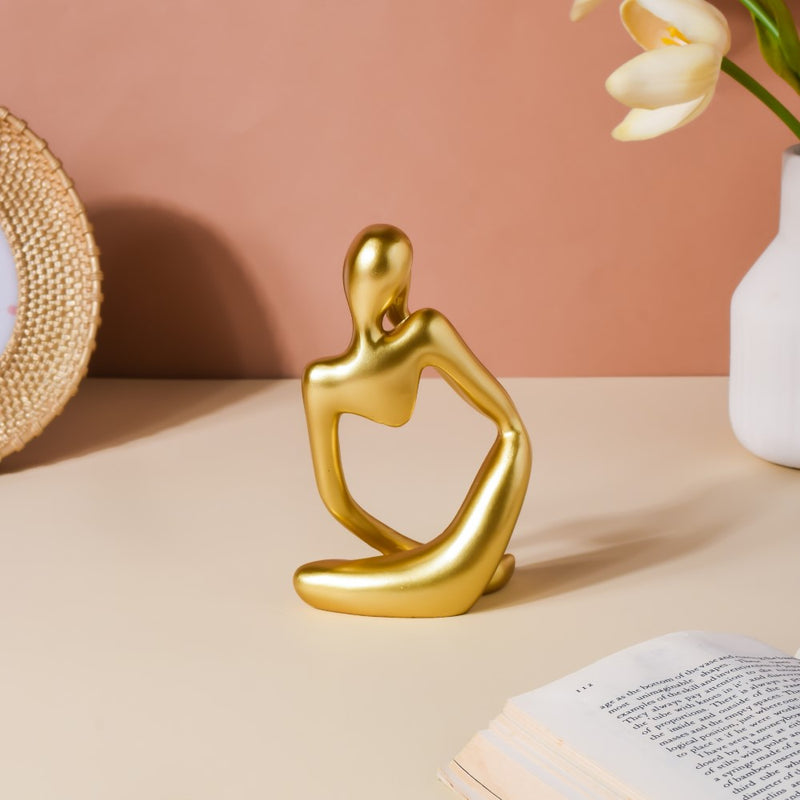 Gold Sitting Showpiece - Showpiece | Home decor item | Room decoration item