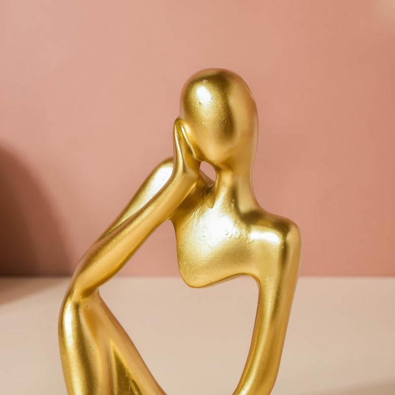 Gold Sitting Showpiece - Showpiece | Home decor item | Room decoration item