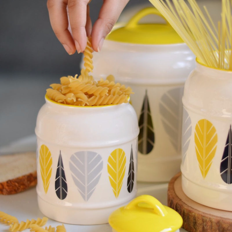 Airtight Jars Yellow - Jar