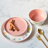 Pink Floral Bowl - Bowl,ceramic bowl, snack bowls, curry bowl, popcorn bowls | Bowls for dining table & home decor