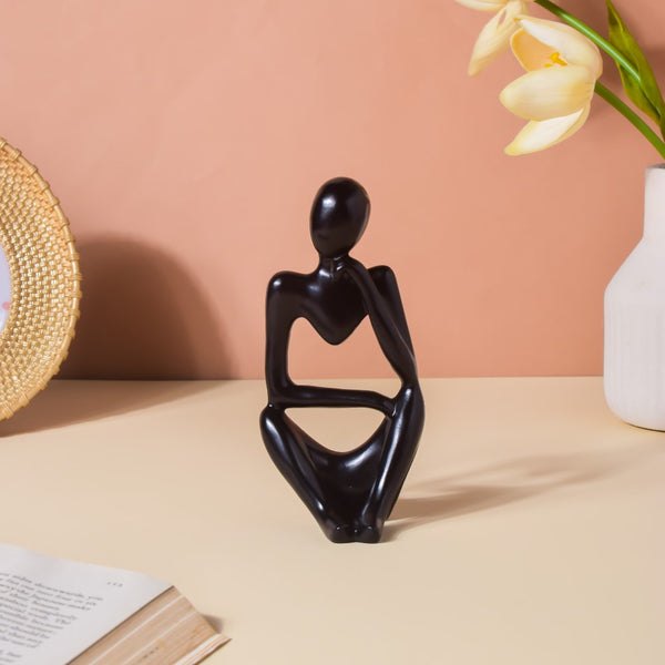Home Décor - Black Sitting Showpiece Thinking For Living Room Décor ...