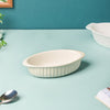 Riona Ribbed Ceramic Baking Dish White 7 Inch - Baking Dish