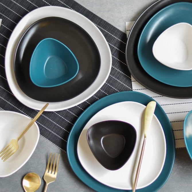 Triangular Plate - Serving plate, snack plate, dessert plate | Plates for dining & home decor