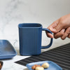 Textured Tea Cup- Mug for coffee, tea mug, cappuccino mug | Cups and Mugs for Coffee Table & Home Decor