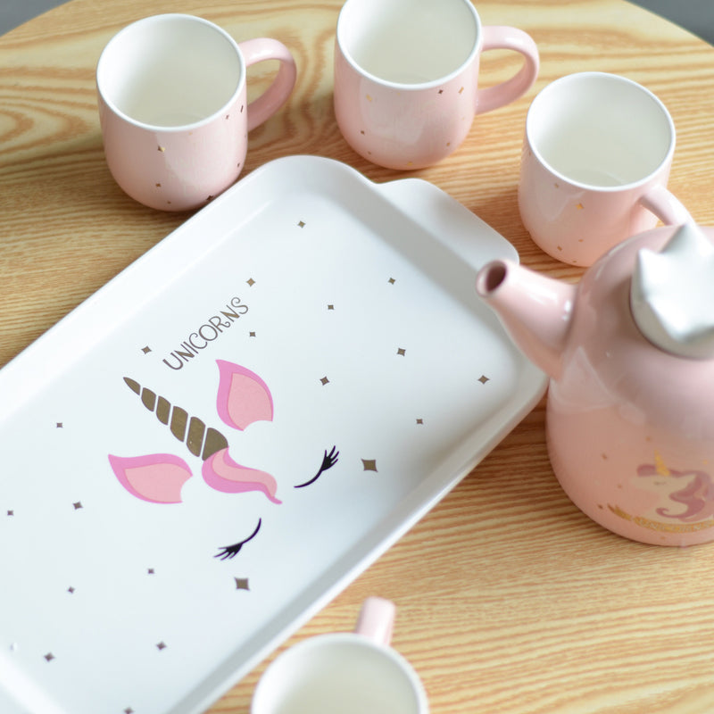 Unicorn Tea Set - Tea cup set, tea set, teapot set | Tea set for Dining Table & Home Decor