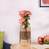 Artificial Camellia Flower Bouquet Peach Set Of 2 - Artificial flower | Home decor item | Room decoration item