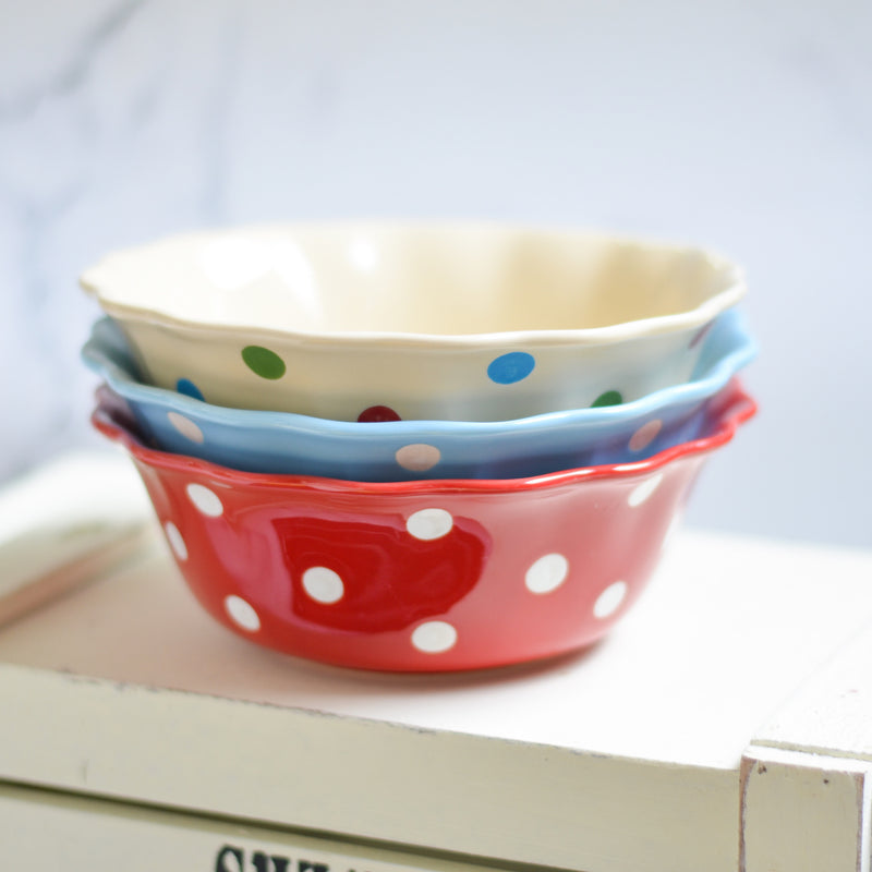 Retro Bowls 600 ml - Bowl, ceramic bowl, serving bowls, noodle bowl, salad bowls, bowl for snacks, large serving bowl | Bowls for dining table & home decor