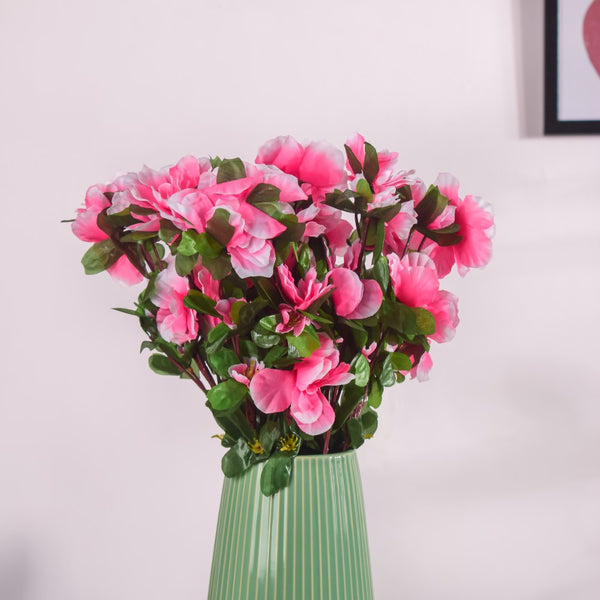 Artificial Azalea Bouquet Pink And White Set Of 2 Online - Premium ...