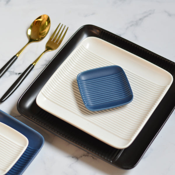 Square Side Plate - Serving plate, small plate, snacks plates | Plates for dining table & home decor