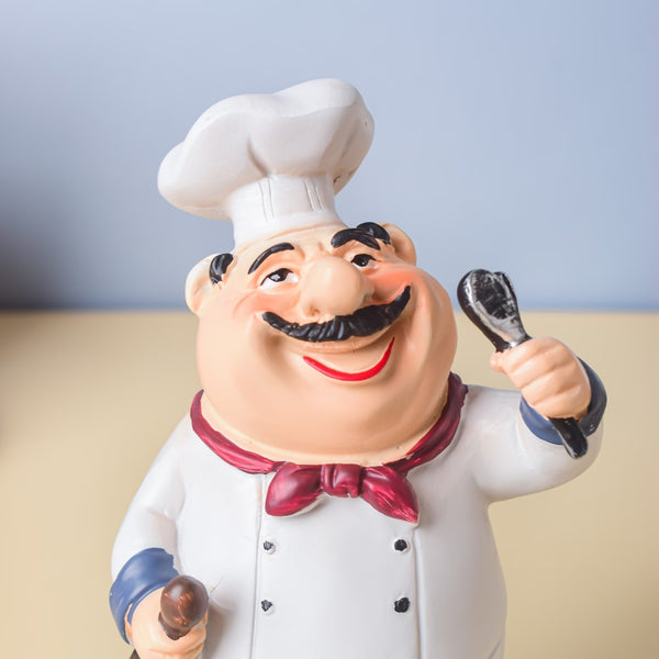 Stubby Chef With Spoon - Showpiece | Home decor item | Room decoration item