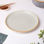 Willow Light Grey Ceramic Dinner Plate 10 inch - Serving plate, rice plate, ceramic dinner plates| Plates for dining table & home decor