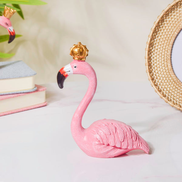Royal Queen Flamingo Decor - Showpiece | Home decor item | Room decoration item