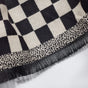 Chequered Designer Black & White Scarf