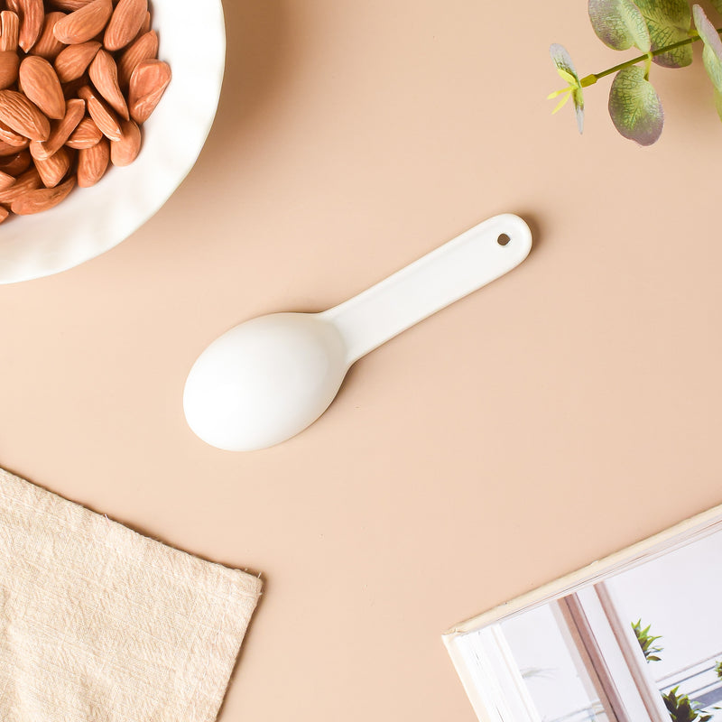 Riona Ceramic Teaspoon White