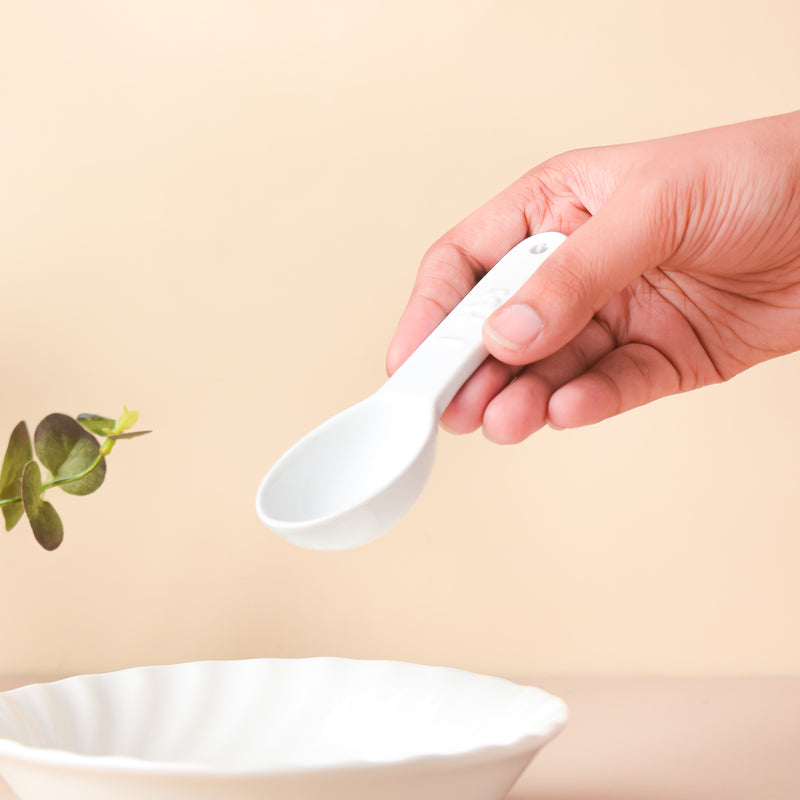 Riona Ceramic Teaspoon White