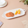Riona Baking Tray With Handle White 10 Inch