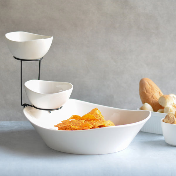 Snack Platter - Ceramic platter, serving platter, fruit platter | Plates for dining table & home decor
