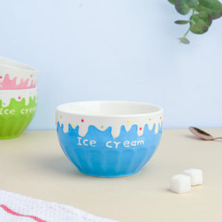 Blue Strawberry Ice Cream Bowl 400 ml
