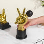 Hand And Mic Decor Showpiece Gold 9 Inch - Showpiece | Home decor item | Room decoration item