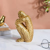 Thinking Man Textured Showpiece Gold 7.5 Inch - Showpiece | Home decor item | Room decoration item