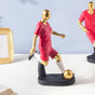 Red Jersey Kicking Footballer Decor Object 11 Inch - Showpiece | Home decor item | Room decoration item