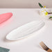 Snow White Leaf Platter - Ceramic platter, serving platter, fruit platter | Plates for dining table & home decor