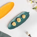 Teal Tantrum Leaf Platter - Ceramic platter, serving platter, fruit platter | Plates for dining table & home decor