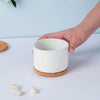 Pure White Ceramic Planter With Coaster - Indoor planters and flower pots | Home decor items