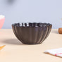 Black Berry Scallop Soup Bowl 250 ml - Bowl, soup bowl, ceramic bowl, snack bowls, curry bowl, popcorn bowls | Bowls for dining table & home decor