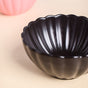 Black Berry Scallop Soup Bowl 250 ml - Bowl, soup bowl, ceramic bowl, snack bowls, curry bowl, popcorn bowls | Bowls for dining table & home decor