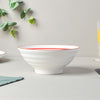 Red Illusion Ramen Bowl 550 ml - Soup bowl, ceramic bowl, ramen bowl, serving bowls, salad bowls, noodle bowl | Bowls for dining table & home decor