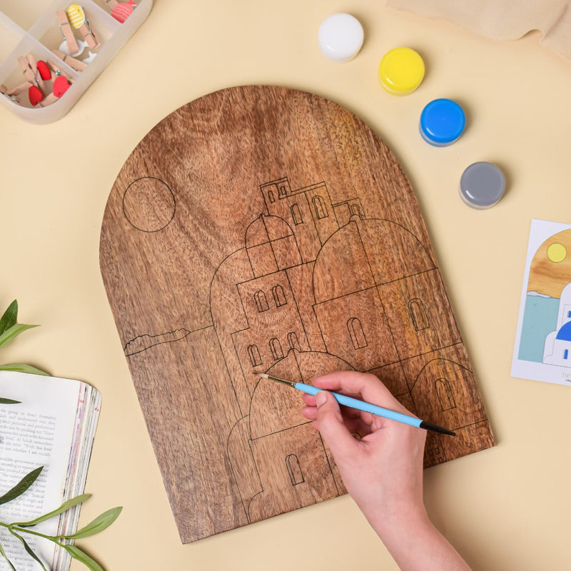 Santorini Wooden DIY Paint Kit 13x10 Inch