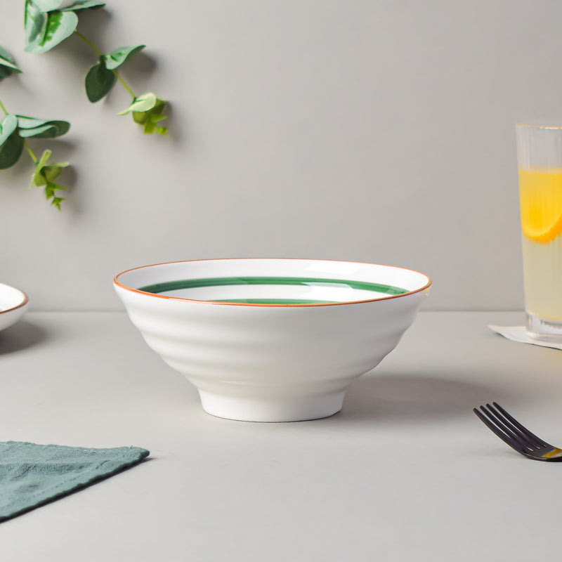 Spiral Green 22 Piece Dinner Set For 6