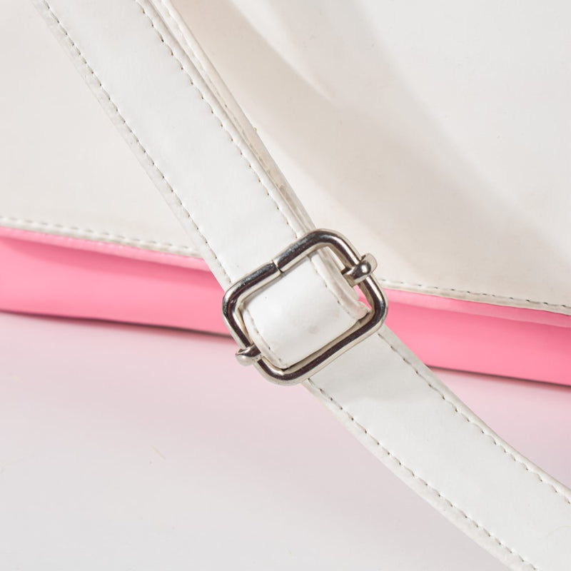 Heart Mini Handbag White And Pink