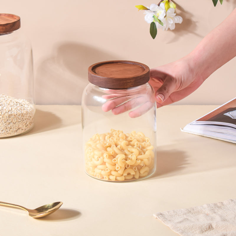 Clear Glass Jar With Lid Small - Jar