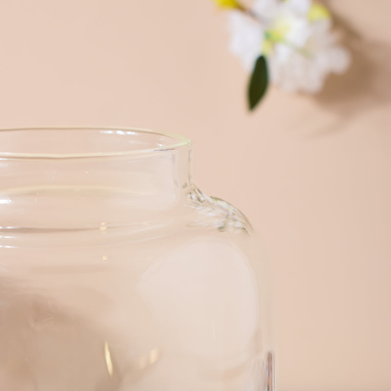Clear Glass Jar With Lid Large - Jar