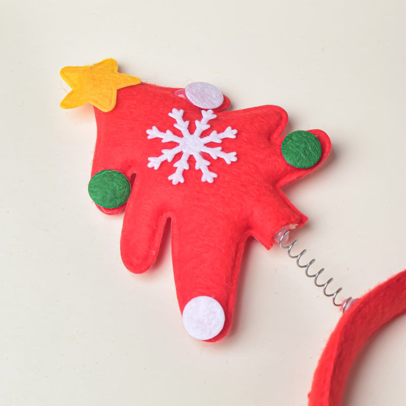 Christmas Tree Hairband Red