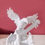 Dove Birds With Violin Decor White - Showpiece | Home decor item | Room decoration item