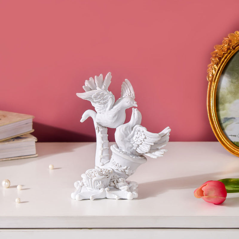 White Dove Birds Showpiece 6 Inch