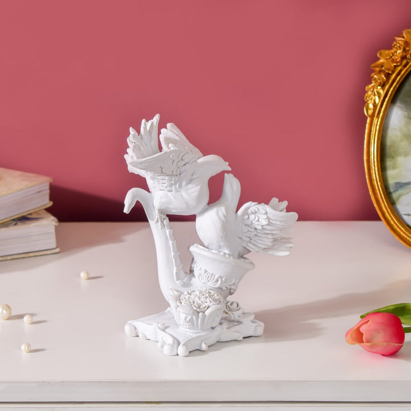 White Dove Birds Showpiece 6 Inch