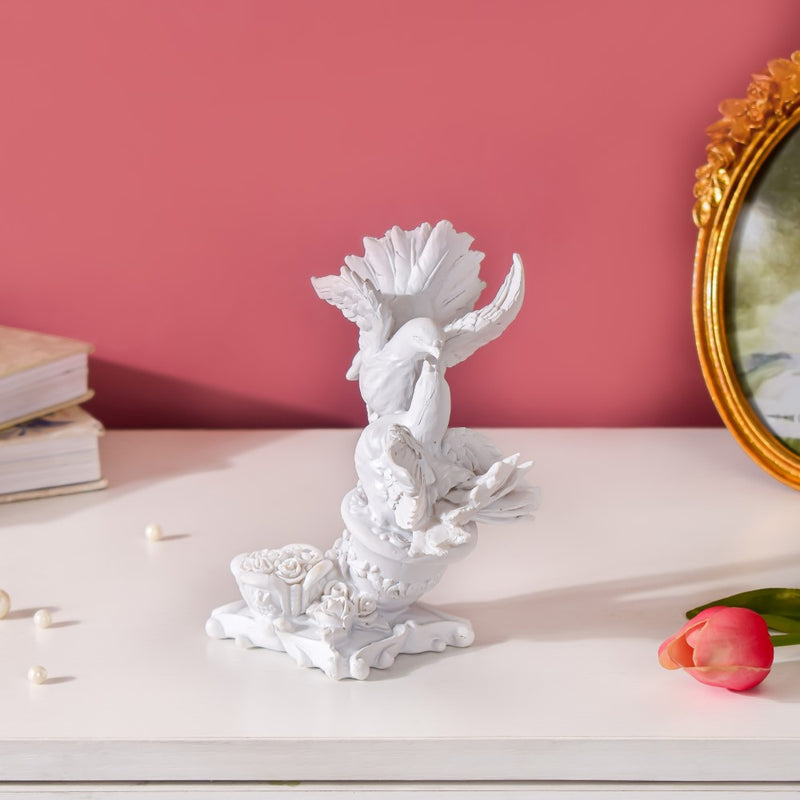 White Dove Birds Showpiece 6 Inch