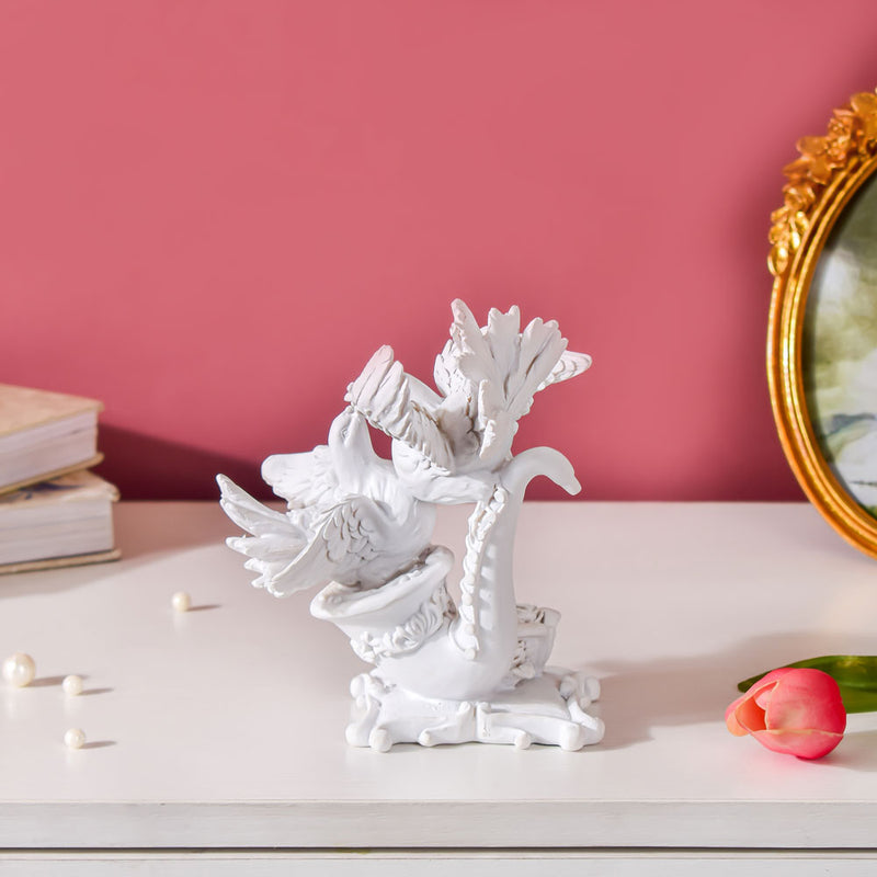 White Dove Birds Showpiece 6 Inch