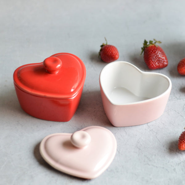 Heart Bowl With Lid - Baking Dish