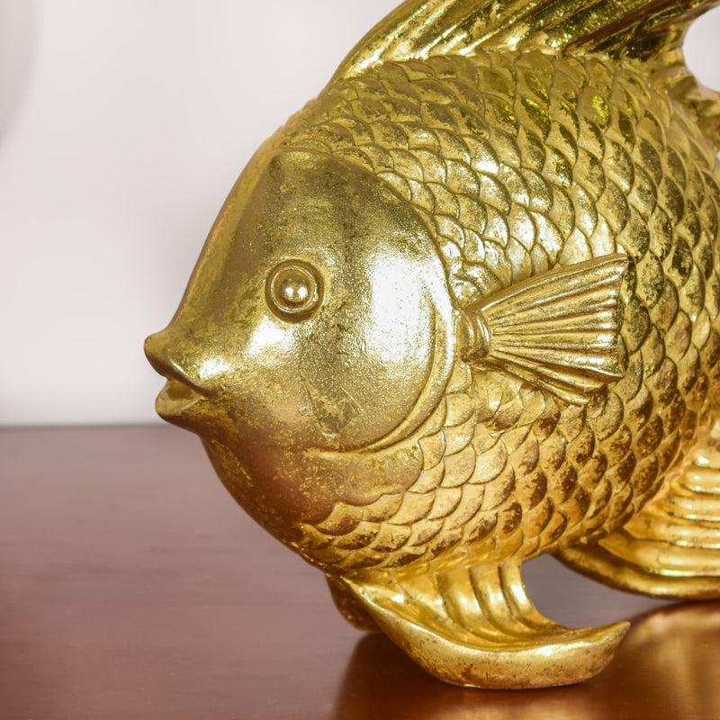 Fish Table Decor Gold - Showpiece | Home decor item | Room decoration item